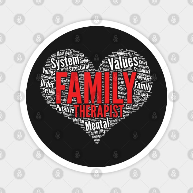 Family Therapist Heart Marriage design Magnet by theodoros20